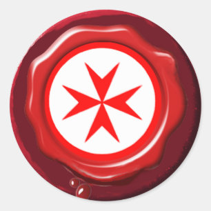 Adesivo Bandeira do SELO VERMELHO da CERA de Toscânia
