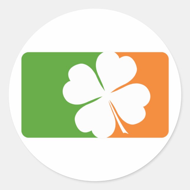 Adesivo Bandeira do Shamrock irlandês (Frente)