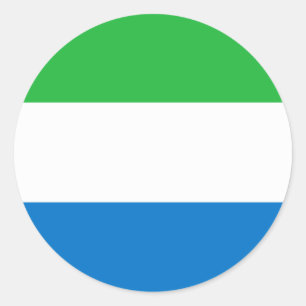 Adesivo Bandeira do Sierra Leone