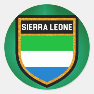 Adesivo Bandeira do Sierra Leone