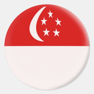 Adesivo bandeira do singapurense de Singapore de 6 grande