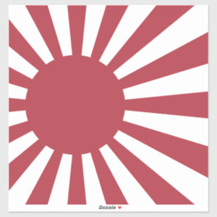Adesivo Bandeira do Sol Nascente Imperial Japonês, de Edo 