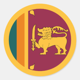 Adesivo Bandeira do Sri Lanka