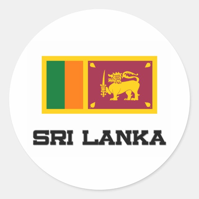 Adesivo Bandeira do Sri Lanka (Frente)
