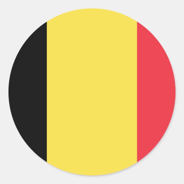 Adesivo Bandeira do Sticker Belga (Frente)