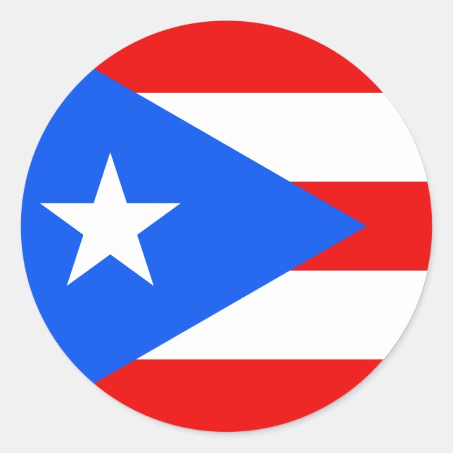 Adesivo Bandeira do Sticker de Porto Rico (Frente)