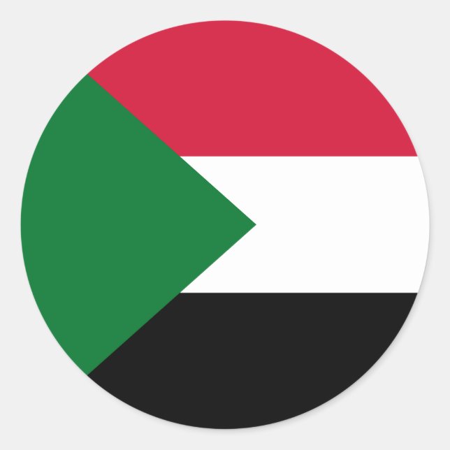 Adesivo Bandeira do Sudão (Frente)