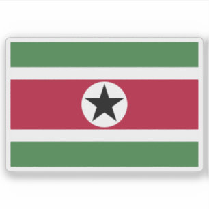 Adesivo Bandeira do Suriname (proposta 3)