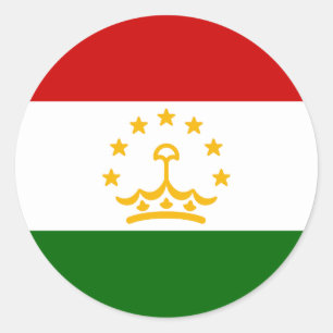 Adesivo Bandeira do Tajiquistão