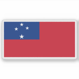 Adesivo Bandeira do Território Fiduciário de Samoa Ocident