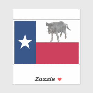 Adesivo Bandeira do Texas Wild Hog