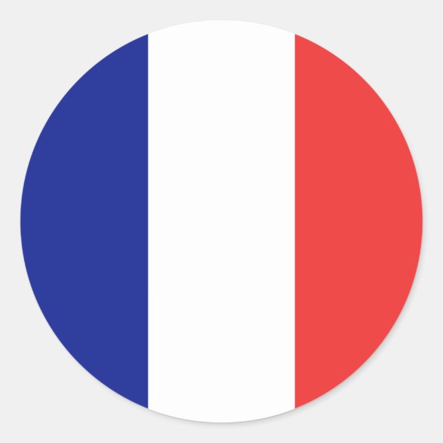 Adesivo Bandeira do Tricolore Francês (Frente)