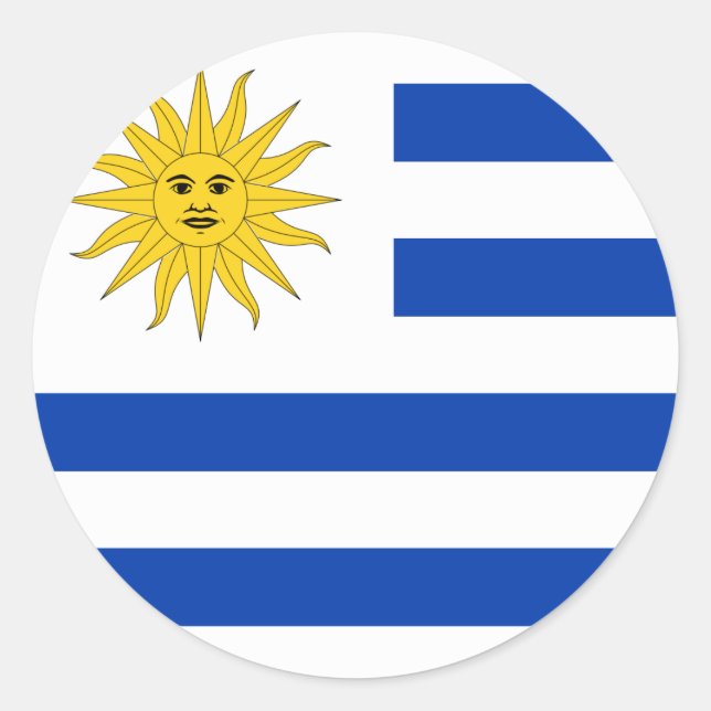 Adesivo Bandeira do Uruguai (Frente)