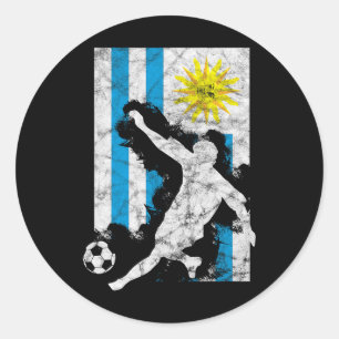 Adesivo Bandeira do Uruguai Equipe de Futebol Jogador