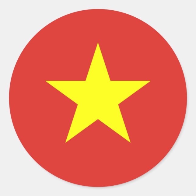 Adesivo Bandeira do Vietname (Frente)