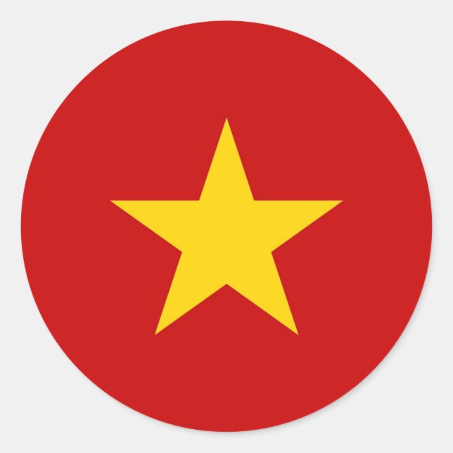 Adesivo bandeira do Vietname (Frente)