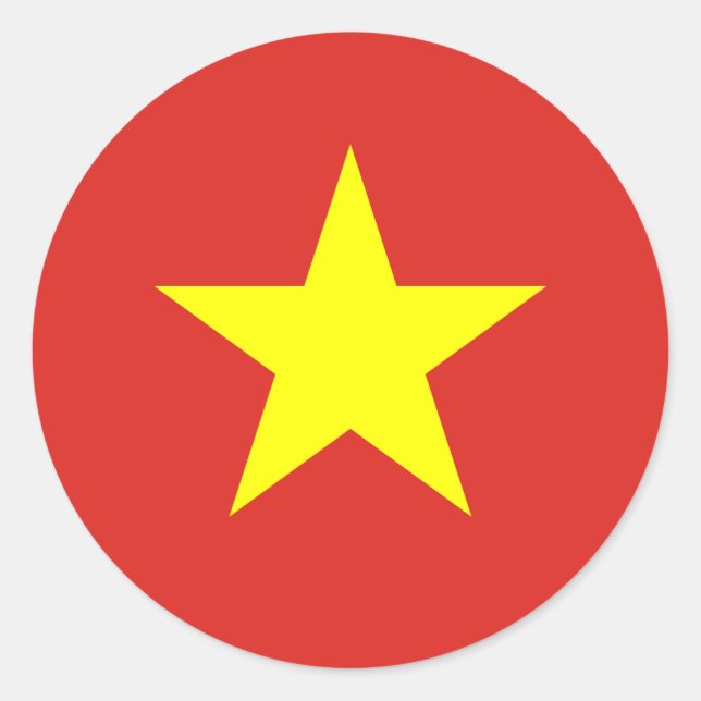 Adesivo Bandeira do Vietname (Frente)