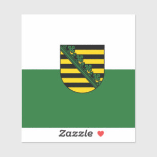 Adesivo Bandeira do vinil Sticker da Saxónia