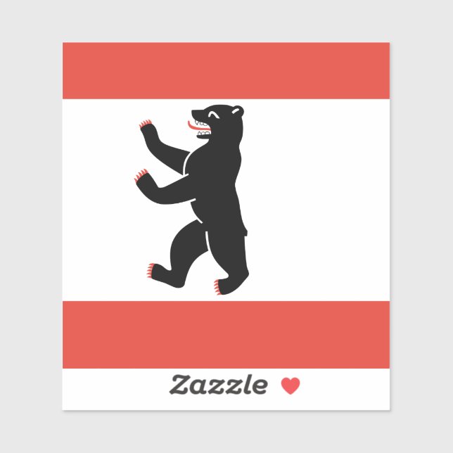 Adesivo Bandeira do vinil Sticker de Berlim (Folha)