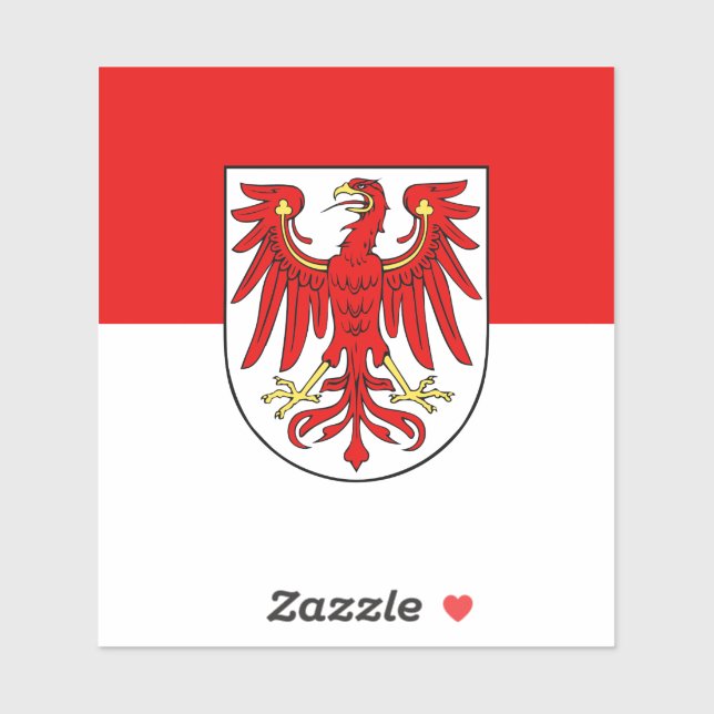 Adesivo Bandeira do vinil-Sticker de Brandeburgo (Folha)