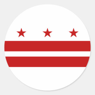 Adesivo Bandeira do Washington DC