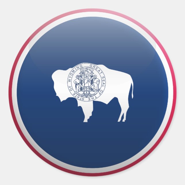 Adesivo Bandeira do Wyoming (Frente)