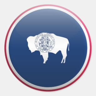 Adesivo Bandeira do Wyoming