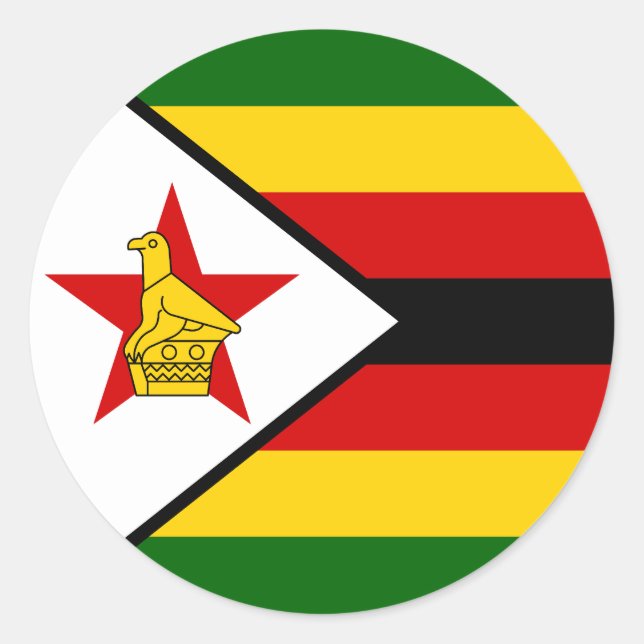 Adesivo Bandeira do Zimbabué (Frente)
