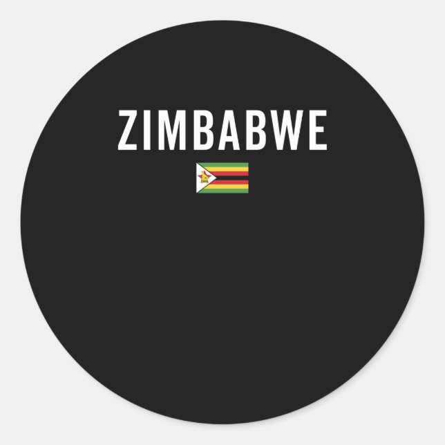 Adesivo Bandeira do Zimbábue - Bandeira Patriótica (Frente)