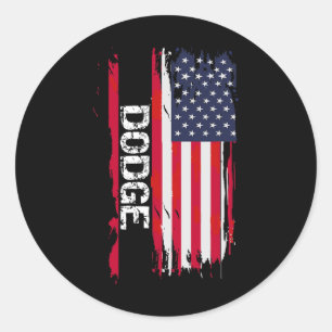 Adesivo Bandeira Dodge EUA