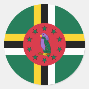 Adesivo Bandeira Dominicana, Bandeira da Domínica