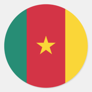 Adesivo Bandeira dos Camarões