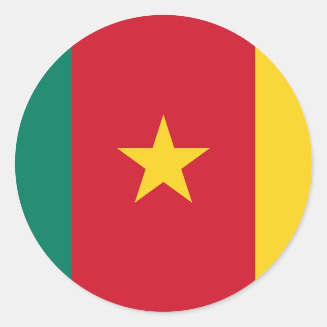 Adesivo Bandeira dos Camarões (Frente)