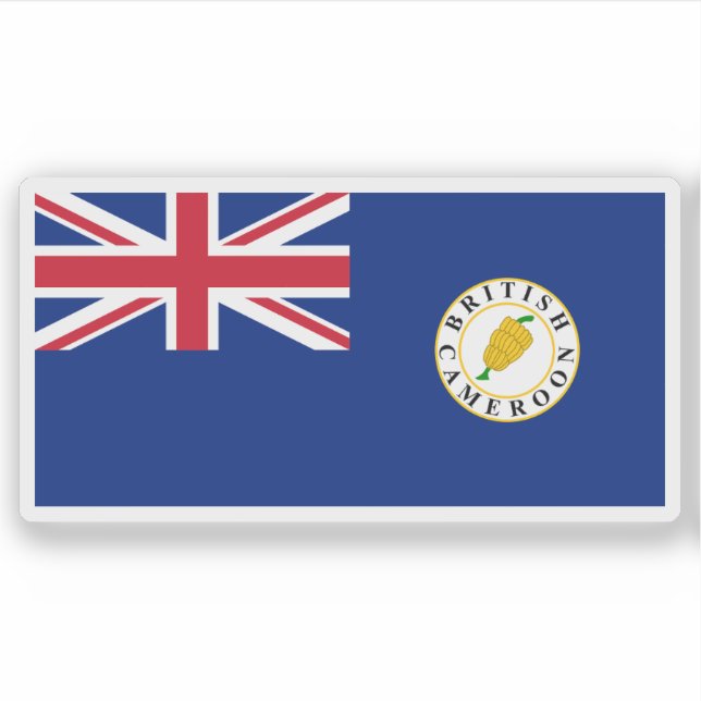 Adesivo Bandeira dos Camarões britânicos (1922-1961) (Frente)