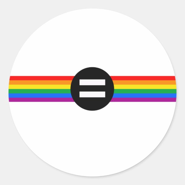 Adesivo Bandeira dos Direitos Gay (Frente)