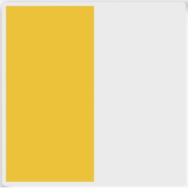 Adesivo Bandeira dos Estados Papais (1808-1870) (Frente)