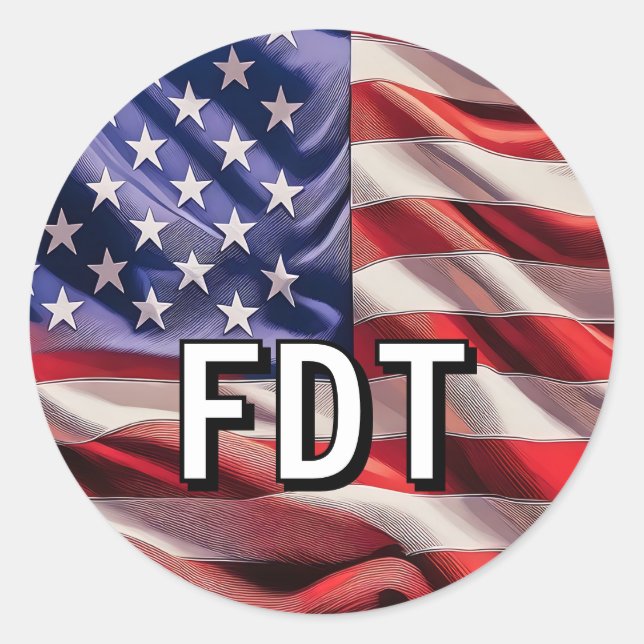 Adesivo Bandeira dos Estados Unidos da América (Frente)