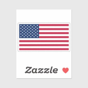 Adesivo Bandeira dos Estados Unidos recortada personalizad