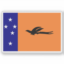 Adesivo Bandeira dos Meso-Melanesianos, Melanésia, Oceânia