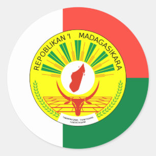 Adesivo Bandeira e selo de Madagáscar, Bandeira de Madag