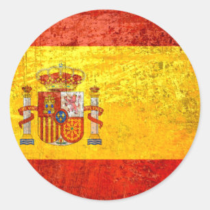 Adesivo Bandeira España Bandeira da espanha do Grunge 201