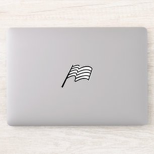 Adesivo Bandeira Esportiva Minimal Ondulando