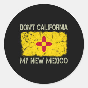 Adesivo Bandeira Estadual Não Califórnia Meu Novo México
