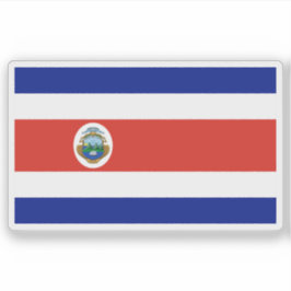 Adesivo Bandeira estatal da Costa Rica com emblem (1998-ho