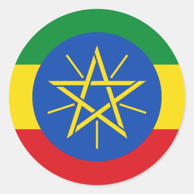 Adesivo Bandeira etíope (Frente)