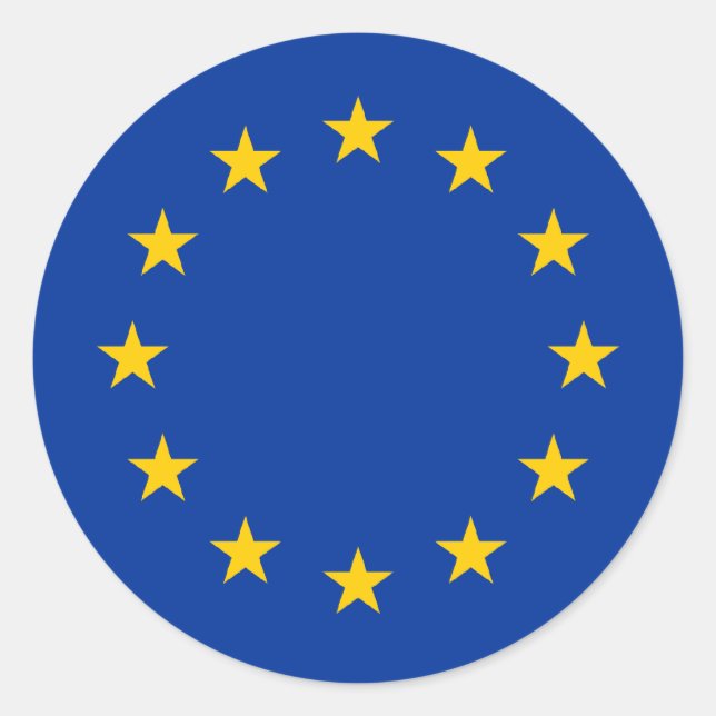 Adesivo Bandeira Europa/União Europeia (Frente)