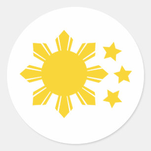 Adesivo Bandeira filipino - orgulhosa ser Pinoy!