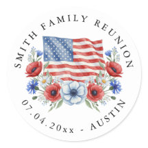 Bandeira Floral Aquarela Reunião Familiar Patrióti