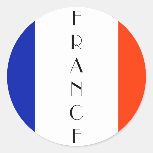 Adesivo bandeira frança (Frente)