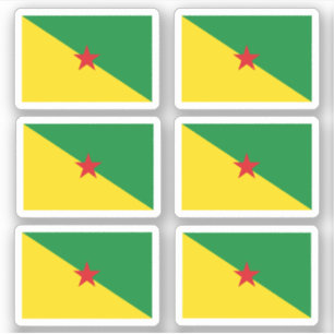 Adesivo Bandeira francesa da Guiana